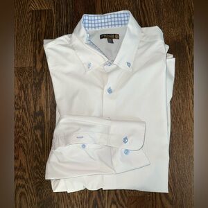 Peter Millar Summer Comfort Whitr Oxford XL